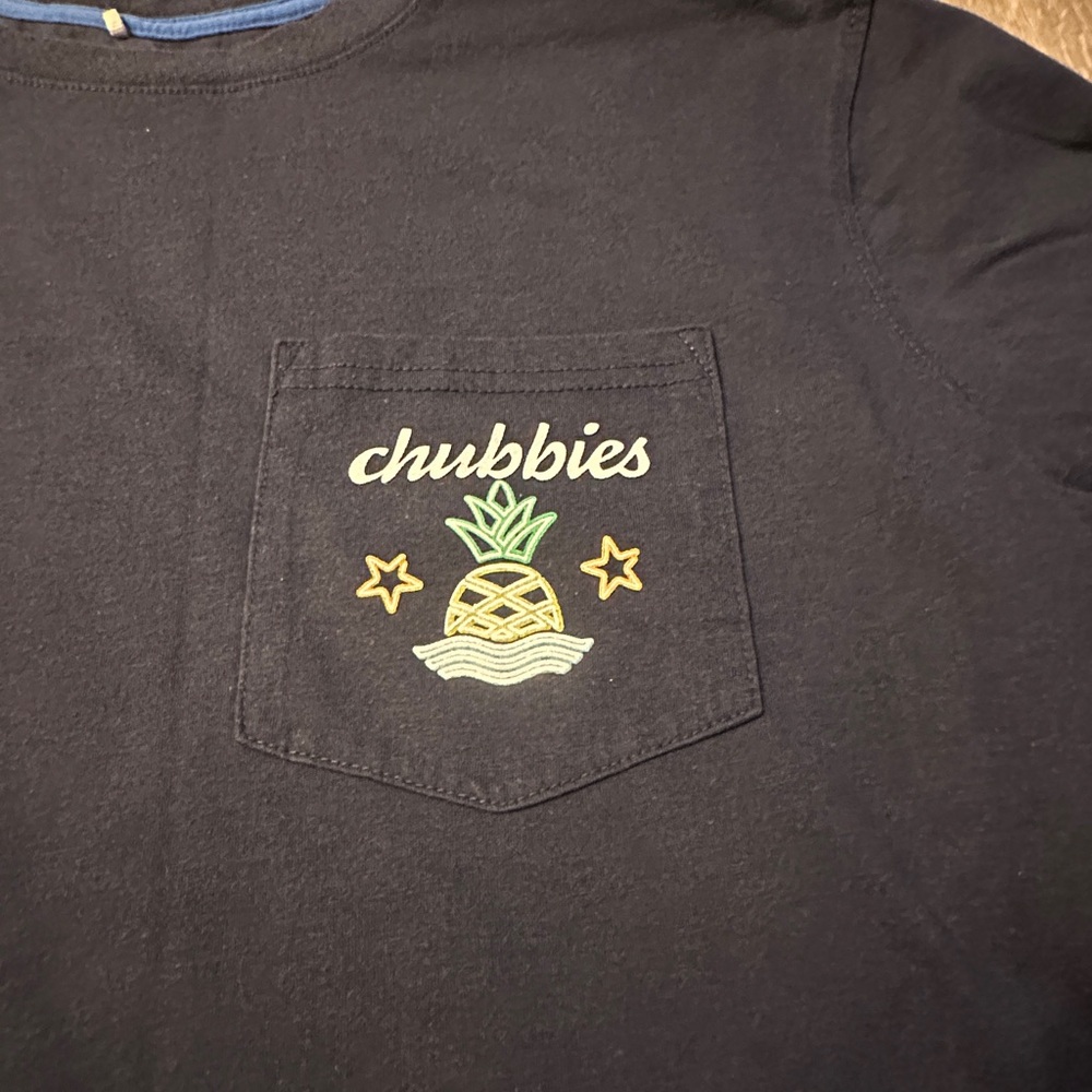 Chubbies Men's Navy Blue T-Shirt - Picture 3 of 5